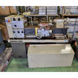 Harrison M300 bench lathe - W 1700 x D 1900 x H 1250mm - serial number unknown - 3 jaw. 4 jaw chucks