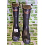 Firefighter 4000 Rubber Wellington Boots Pair - Size: EU 42, UK 8