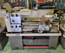 Harrison M300 bench lathe - serial number 309433 - W 1700 x D 1900 x H 1250mm - tailstock. backplate