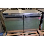 Williams Greenlogic HA280-SA 280 ltr undercounter double door stainless steel fridge