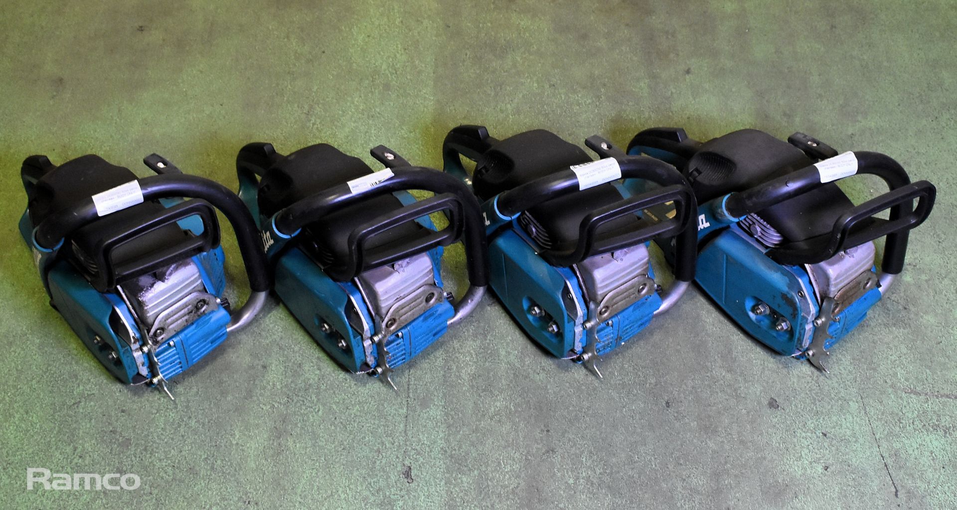 4x Makita DCS5030 50cc petrol chainsaw bodies - AS SPARES OR REPAIRS