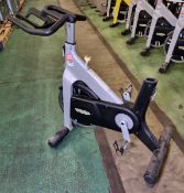TechnoGym Group Cycle D91PBNE0 spin bike - L 1171 x W 589 x H 1047mm - MISSING SEAT & SEAT POST