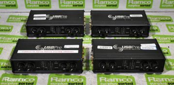 4x Sound Devices USB Pro computer microphone preamps