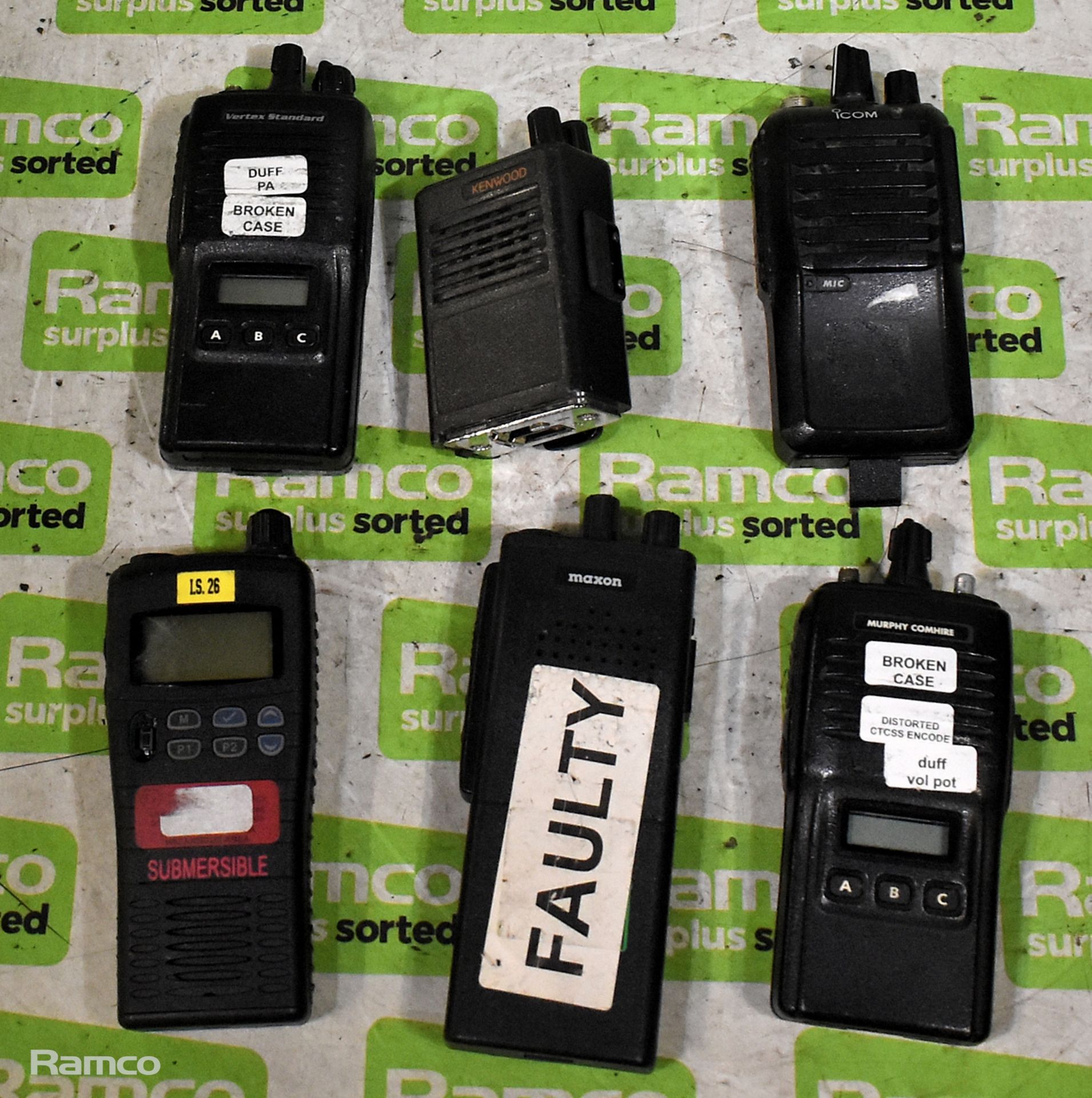 Approx. 57x assorted two way radios - 19x Motorola GP900, 19x GP300, 10x Vertex, 1x Icom, 1x Maxon, - Image 2 of 5