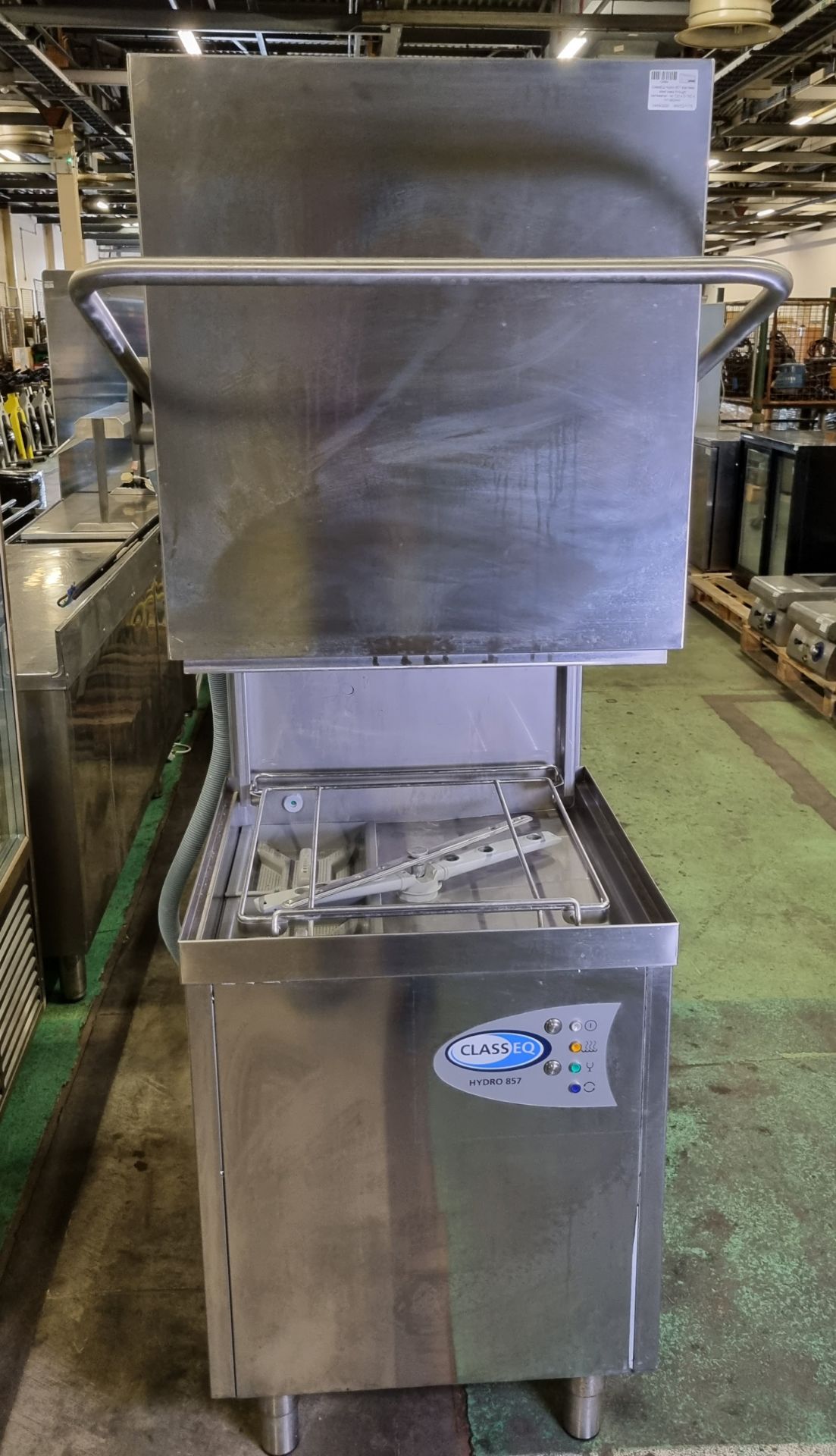 ClassEQ Hydro 857 stainless steel pass through dishwasher - W 720 x D 790 x H 1480mm - Image 3 of 5