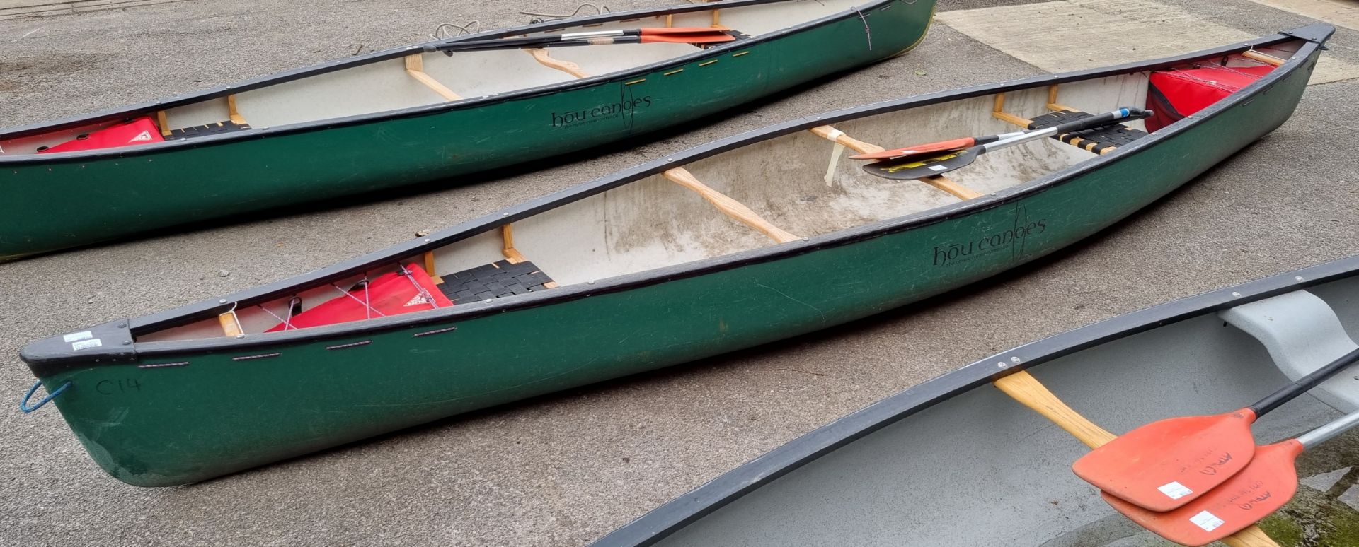 Hou 16 canoe - approx dimension 5000 x 930 x 500mm - with 2 oars - Bild 3 aus 9