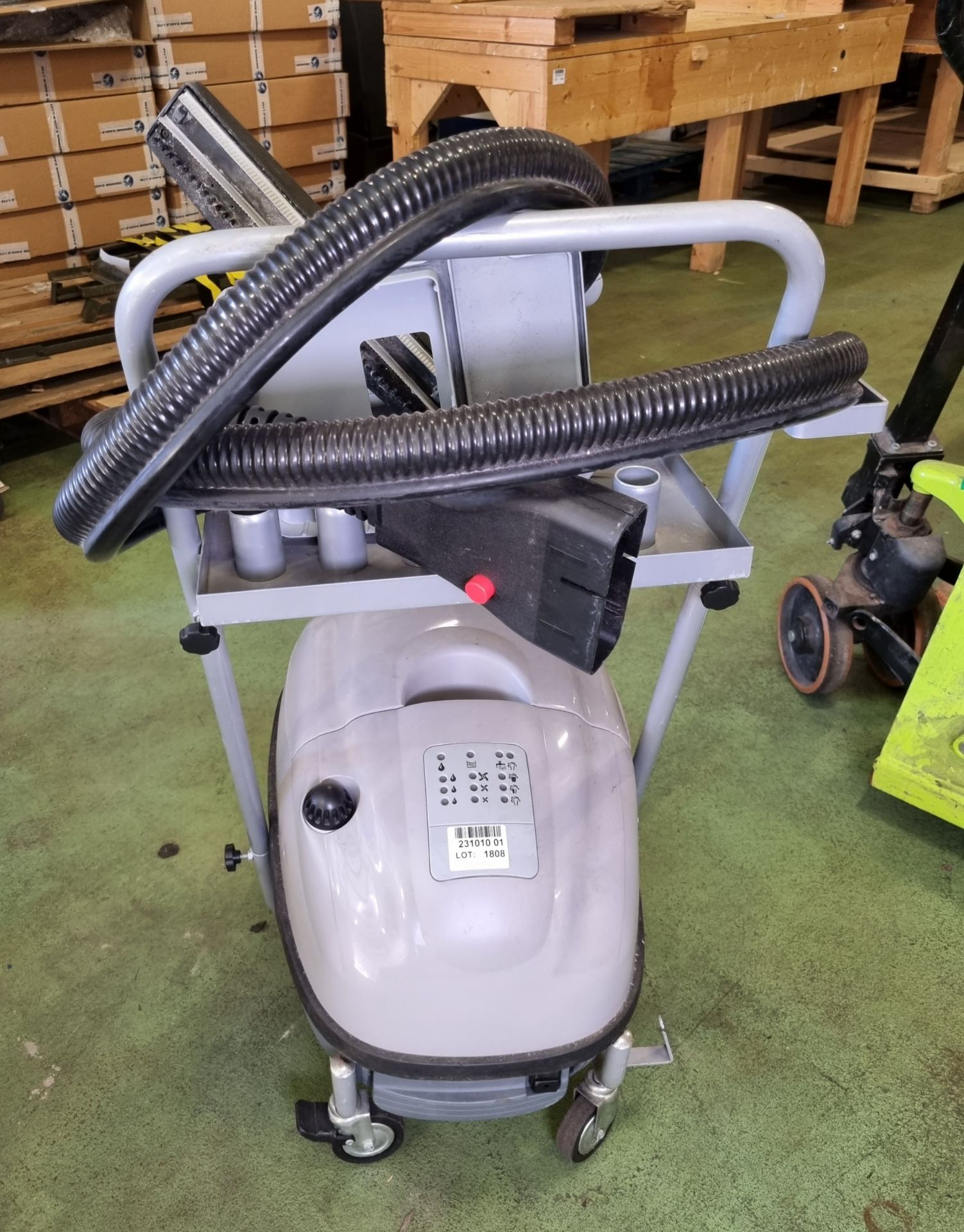 KS group IPX4 steam cleaner with trolley - 230V - 50hz - L 650 x W 430 x H 970mm - Incomplete - Image 2 of 4
