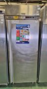 Zanussi stainless steel single upright fridge - W 780 x D 700 x H 2100mm