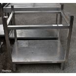 Stainless steel oven stand - W 870 x D 650 x H 940mm