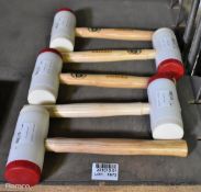 5x Thor plastic mallets