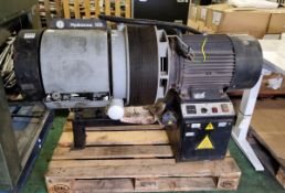 Hydrovane 128 rotary vane air compressor with Brook Crompton D180MH 415V electric motor
