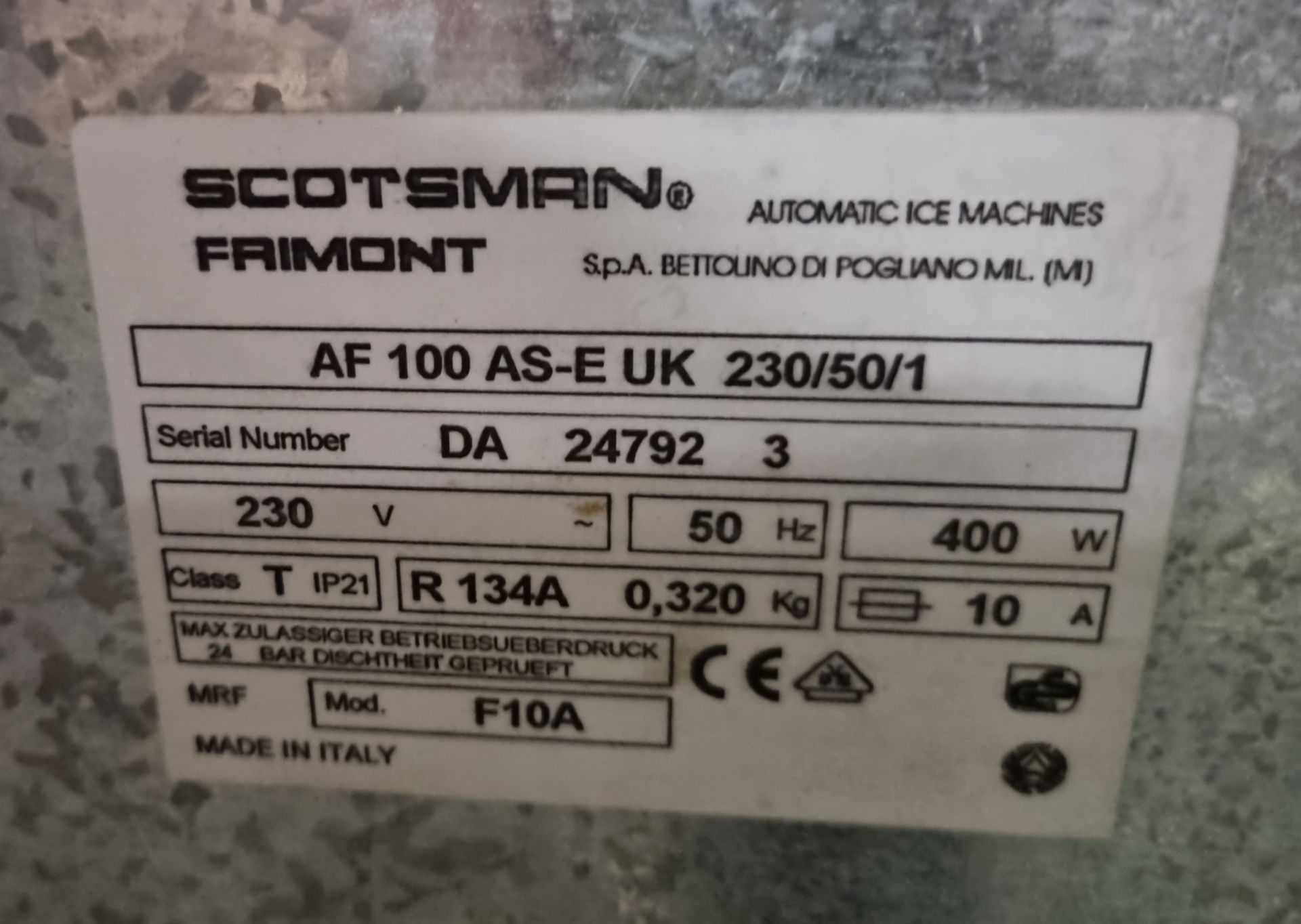 Scotsman AF 100 ice flaker - W 720 x D 590 x H 1120mm - Bild 4 aus 4