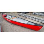 Mad River Journey 167 canoe - approx dimension 5000 x 930 x 500mm - with 1 oar