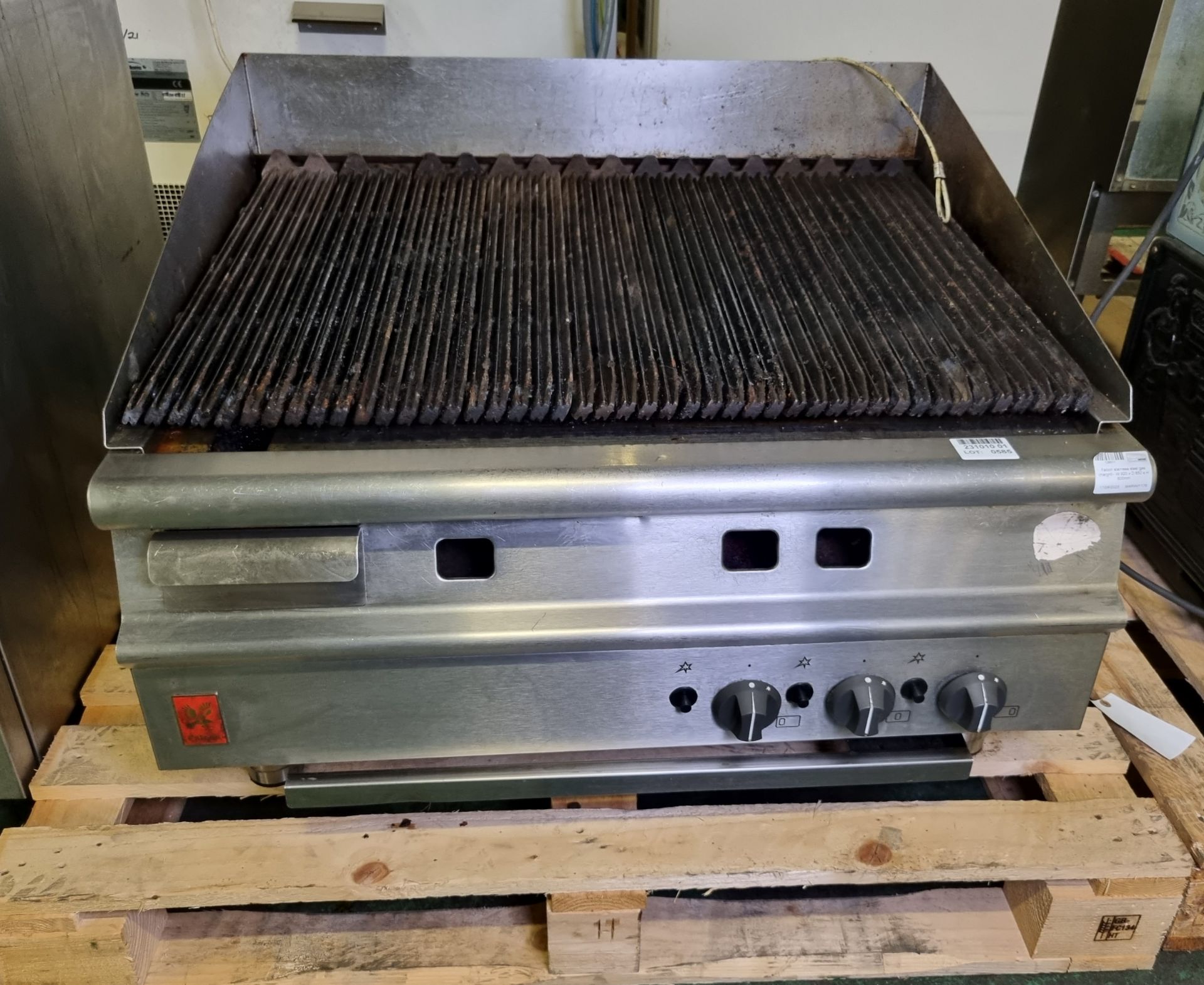Falcon stainless steel gas chargrill - W 920 x D 850 x H 600mm