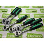 6x Stahlwille 435 3/8 inch Sq Dr 30 tooth ratchets