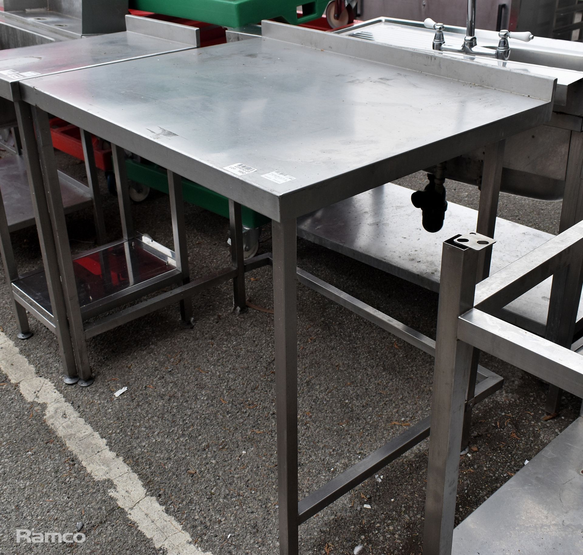 Stainless steel counter top unit - W 1000 x D 830 x H 986 mm - Bild 2 aus 2