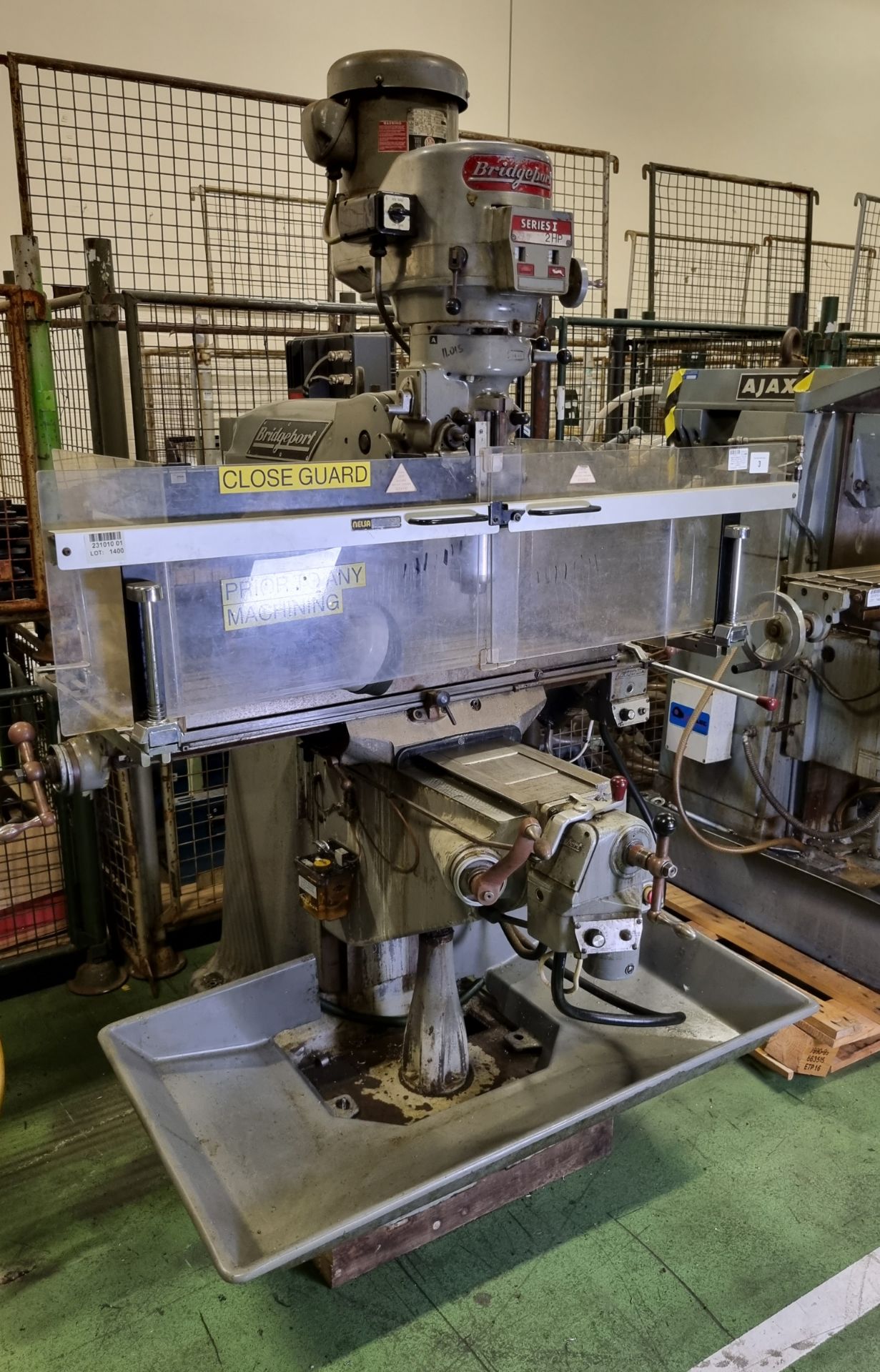Textron Bridgeport F-7547-02-288 milling machine - Type: TVYTE - Frame: 145TY-4 - 3 phase - W 1470 - Image 2 of 8