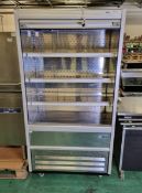 Williams C100 SCS display fridge with roller shutter front - W 960 x D 670 x H 1860mm