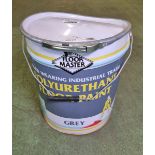 Floor Master - hard wearing industrial trade polyurethane floor paint - grey - 20L - DENTED TIN