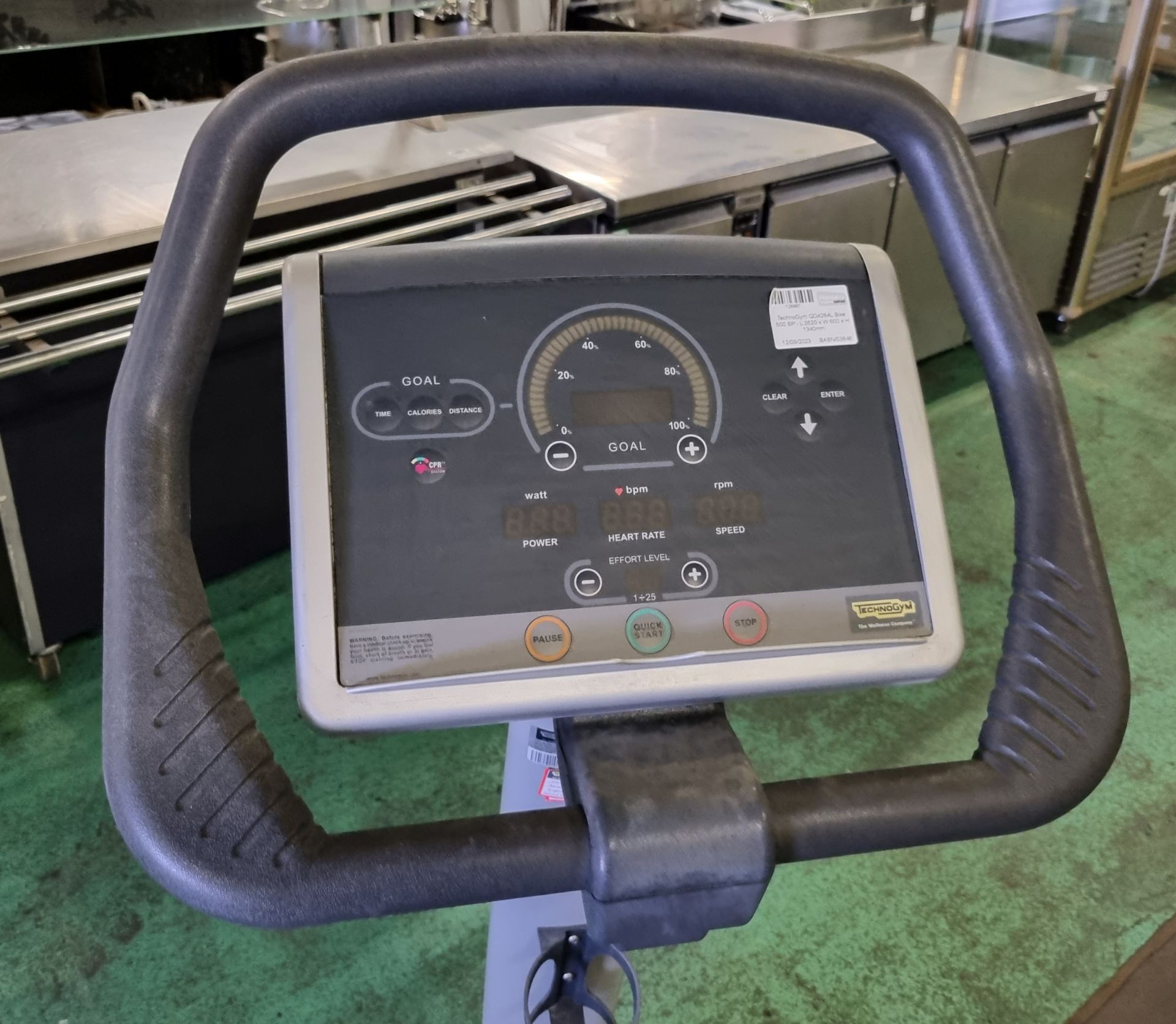 TechnoGym QD4264L Bike 500 SP - L 2620 x W 600 x H 1340mm - Image 4 of 5