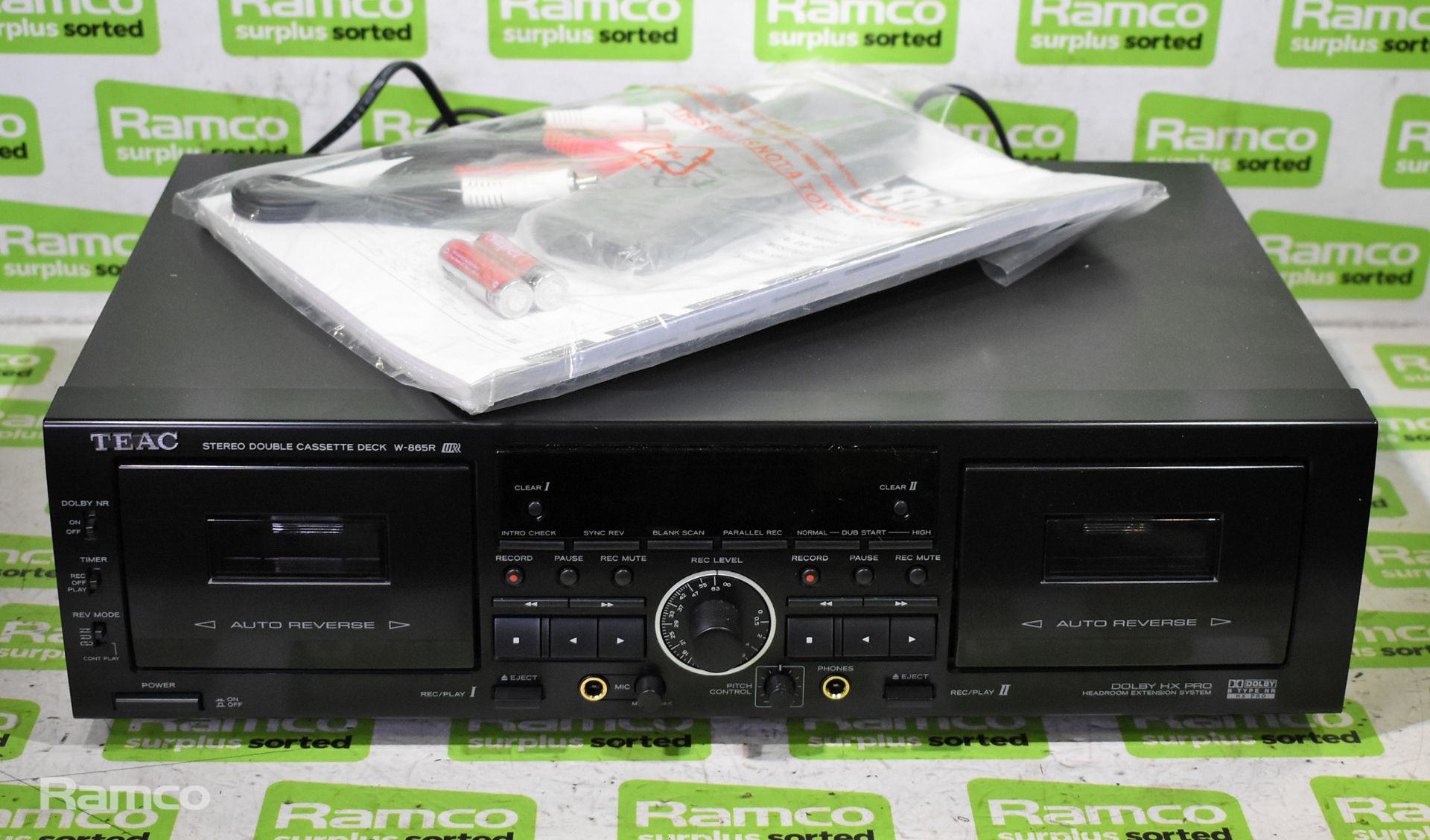 TEAC W865-R auto reverse double cassette deck