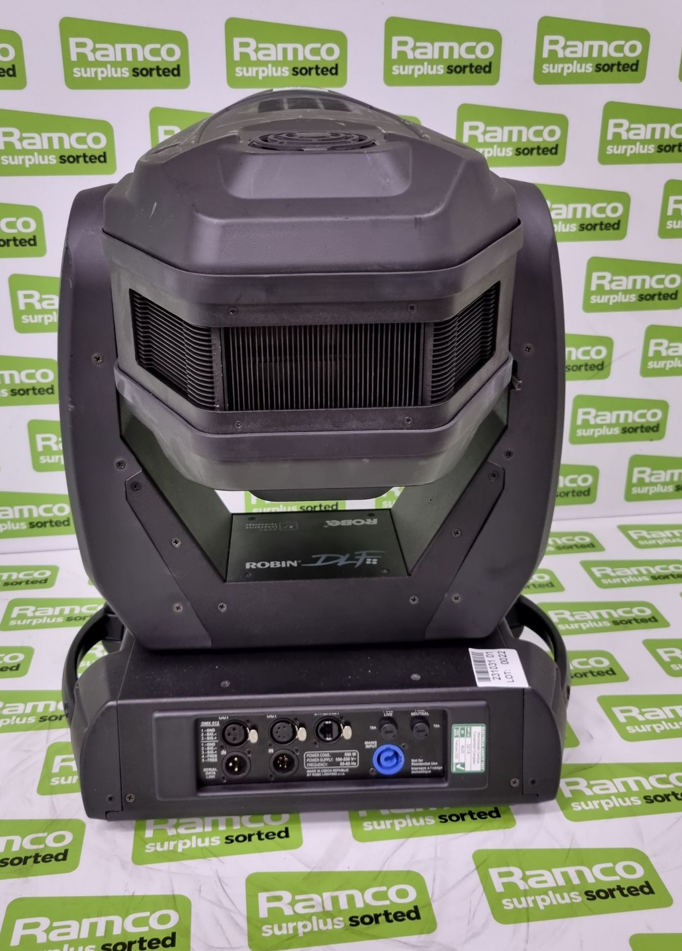 Robe Robin DLF Wash 550 watt RGBW moving head fresnel spot lamp SPARES OR REPAIRS - Image 7 of 9