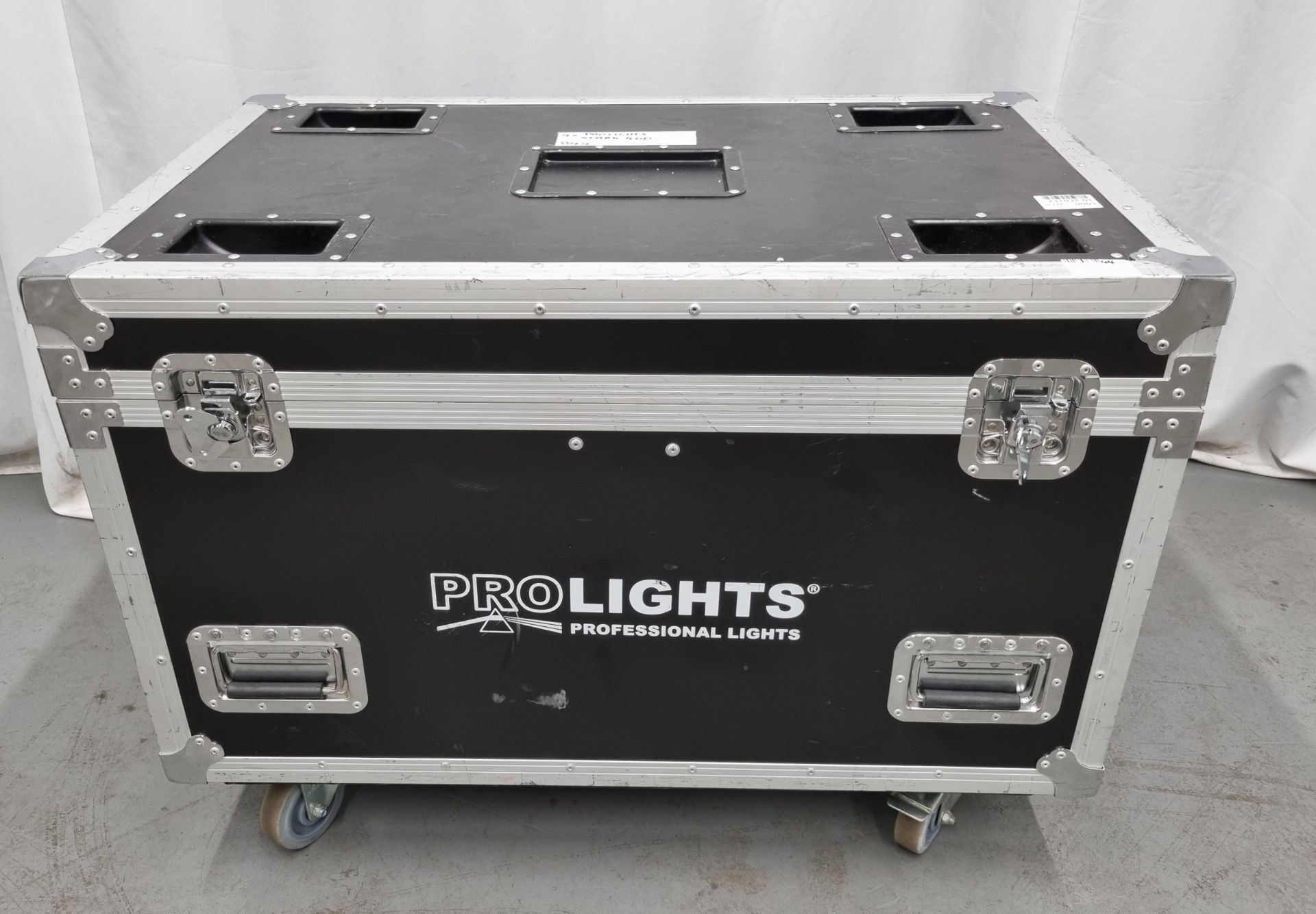 4x Prolights Stark 400 with flightcase, hanging brackets and safety bonds. S/N:045491016248 - Image 14 of 14