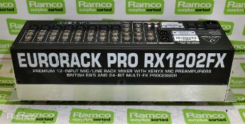 Eurorack pro 1202FX, rack-mounted, 12ch analogue sound mixer