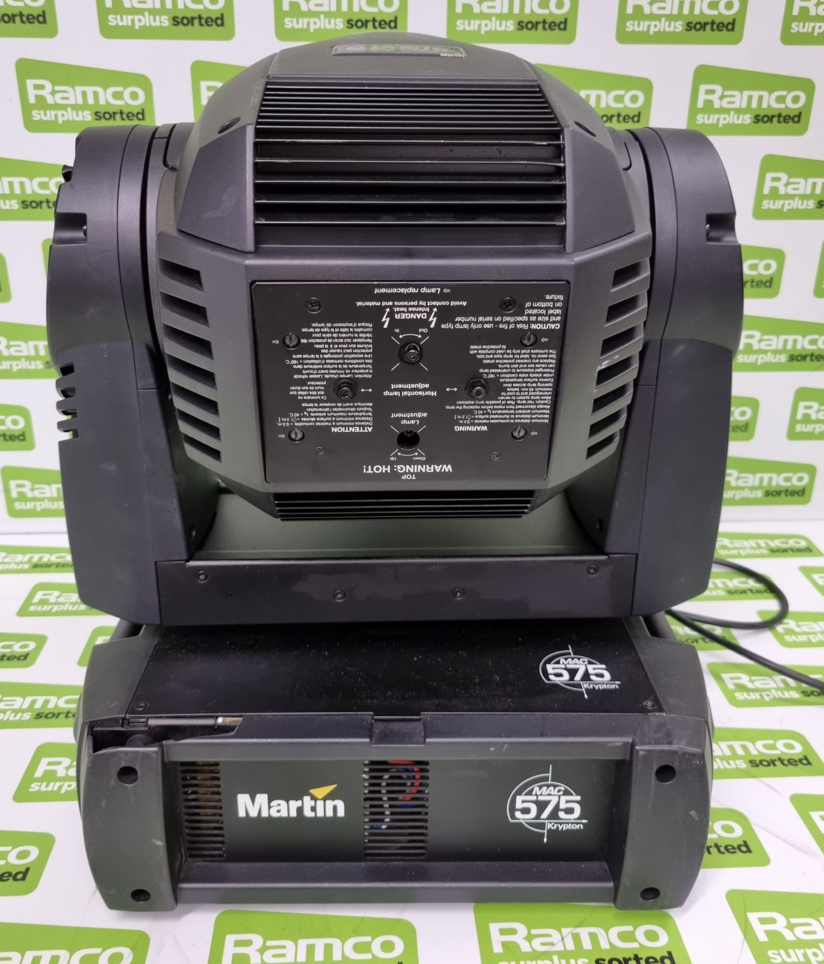 Martin Lighting MAC 575 Krypton 575 watt short-arc high-output discharge moving head spot lamp - Image 4 of 9