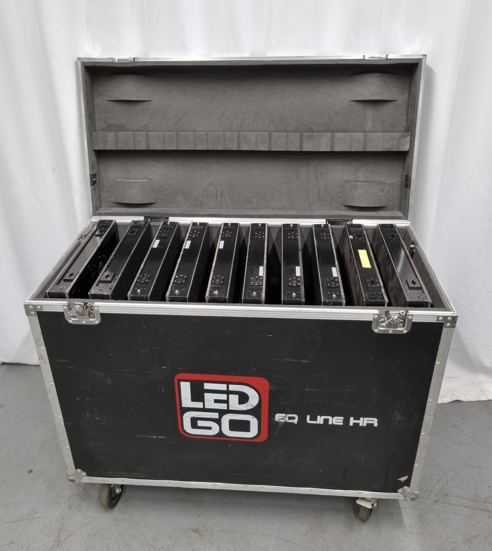 3x flight cases of LED GO 6mm EQ line video wall - 20x panels included - case sizes - W 1180 x D 555 - Image 7 of 12