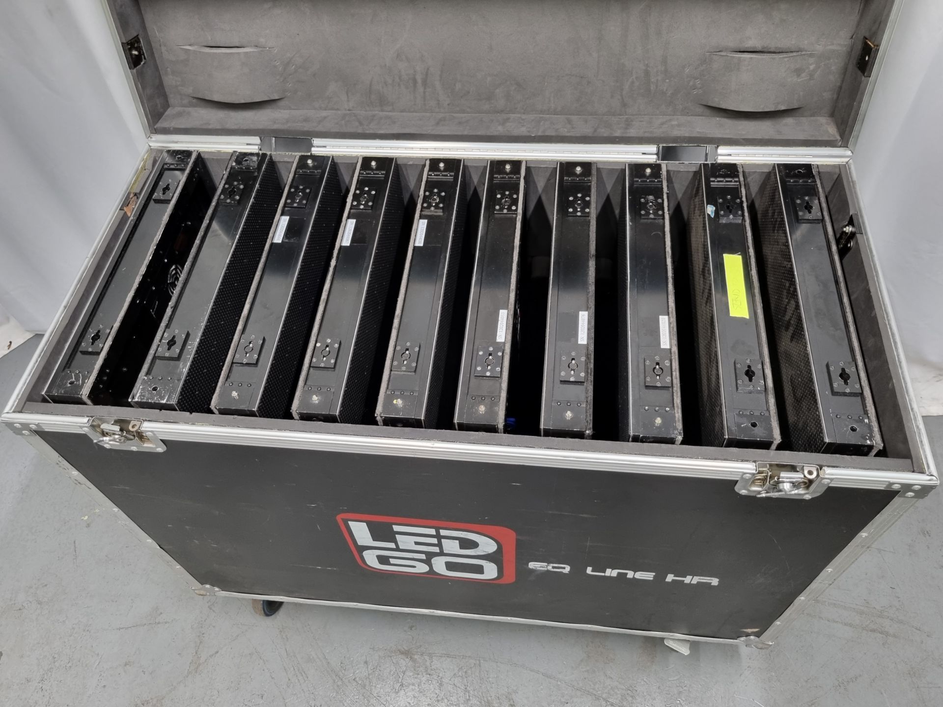 3x flight cases of LED GO 6mm EQ line video wall - 20x panels included - case sizes - W 1180 x D 555 - Image 8 of 12