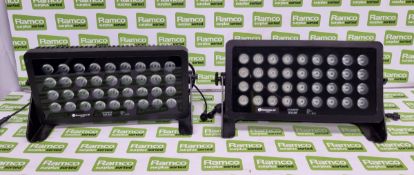 Flightcase of 4 Prolights Solar IP65 rated 245W LED washlights - case size: L 1200 x W 680 x H 510mm