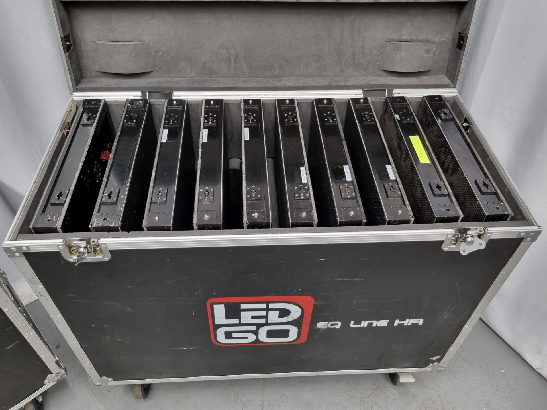 3x flight cases of LED GO 6mm EQ line video wall - 20x panels included - case sizes - W 1180 x D 555 - Image 12 of 12