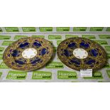 2x Royal Worcester fine bone china decorative plates