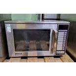 Sharp 1099W / R-24AT stainless steel microwave oven - W 510 x D 500 x H 330 mm