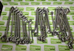 Ring spanners - various sizes from 12mm - 32mm