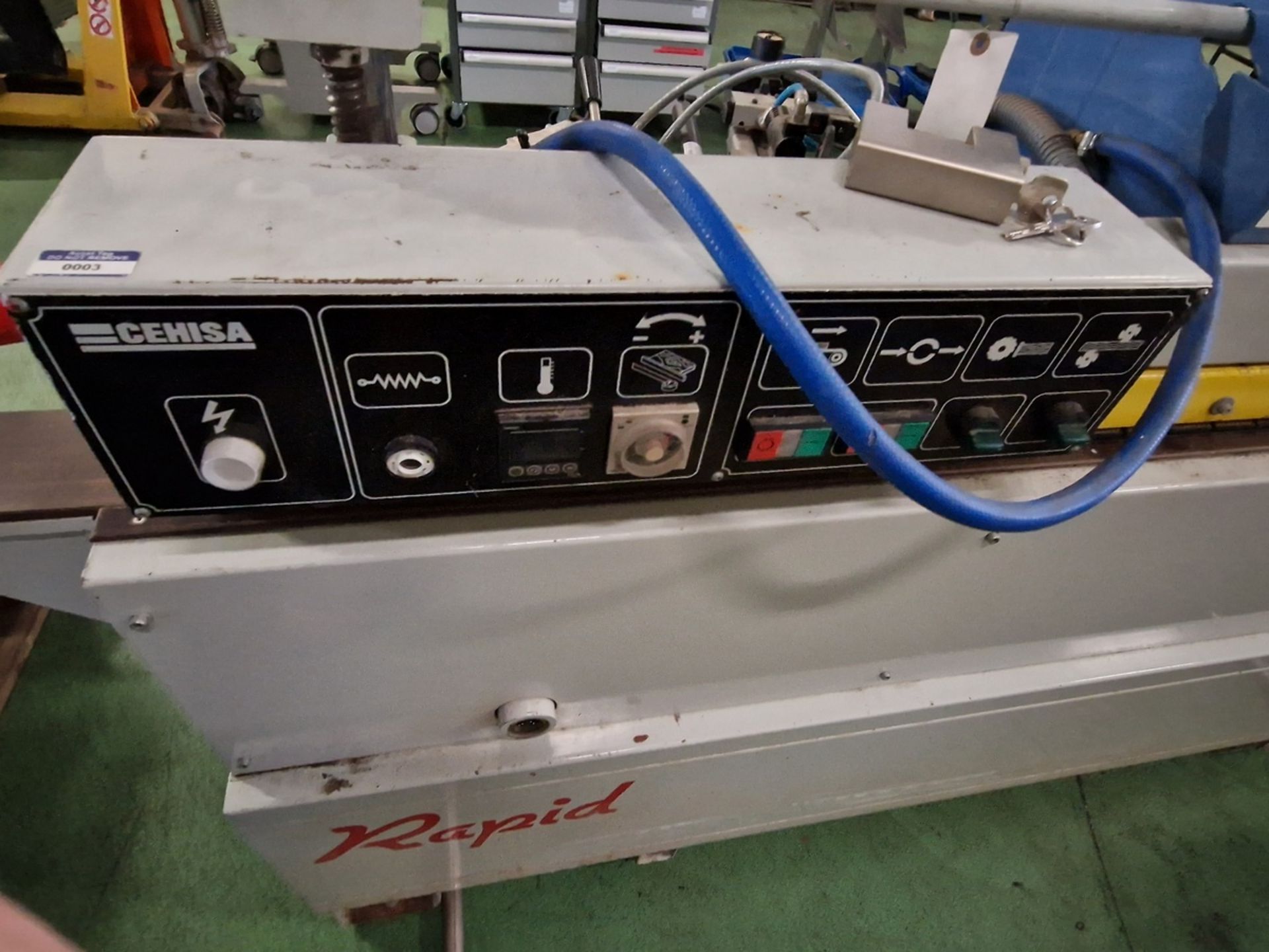 Cehisa Rapid EP-7 edgebanding machine - YOM 2007 - serial 4686 - 415V - 3 phase - 3.63kW - 5.9A - Image 12 of 14