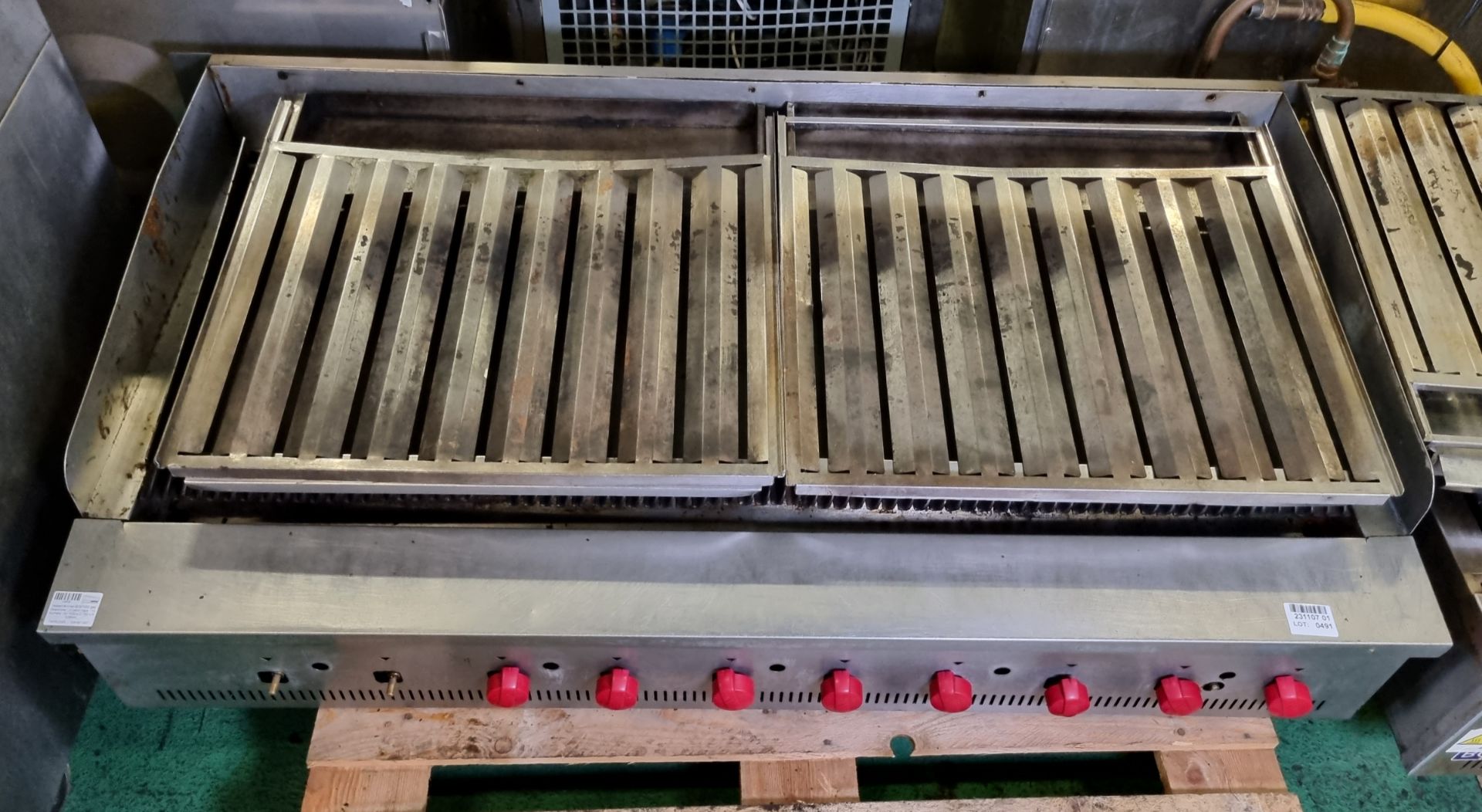 Hobart Bonnet BCB1500 gas charbroiler - 2 catch trays - 10 burners - W 1535 x D 790 x H 528mm - Bild 2 aus 3