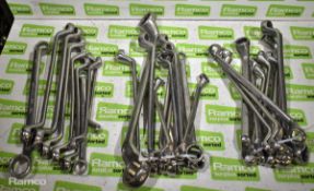 Ring spanners - various sizes from 12mm - 32mm