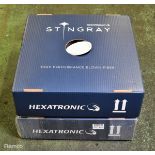 2x Hexatronic Stingray ABF PAN 2KM fiber optic cable reels