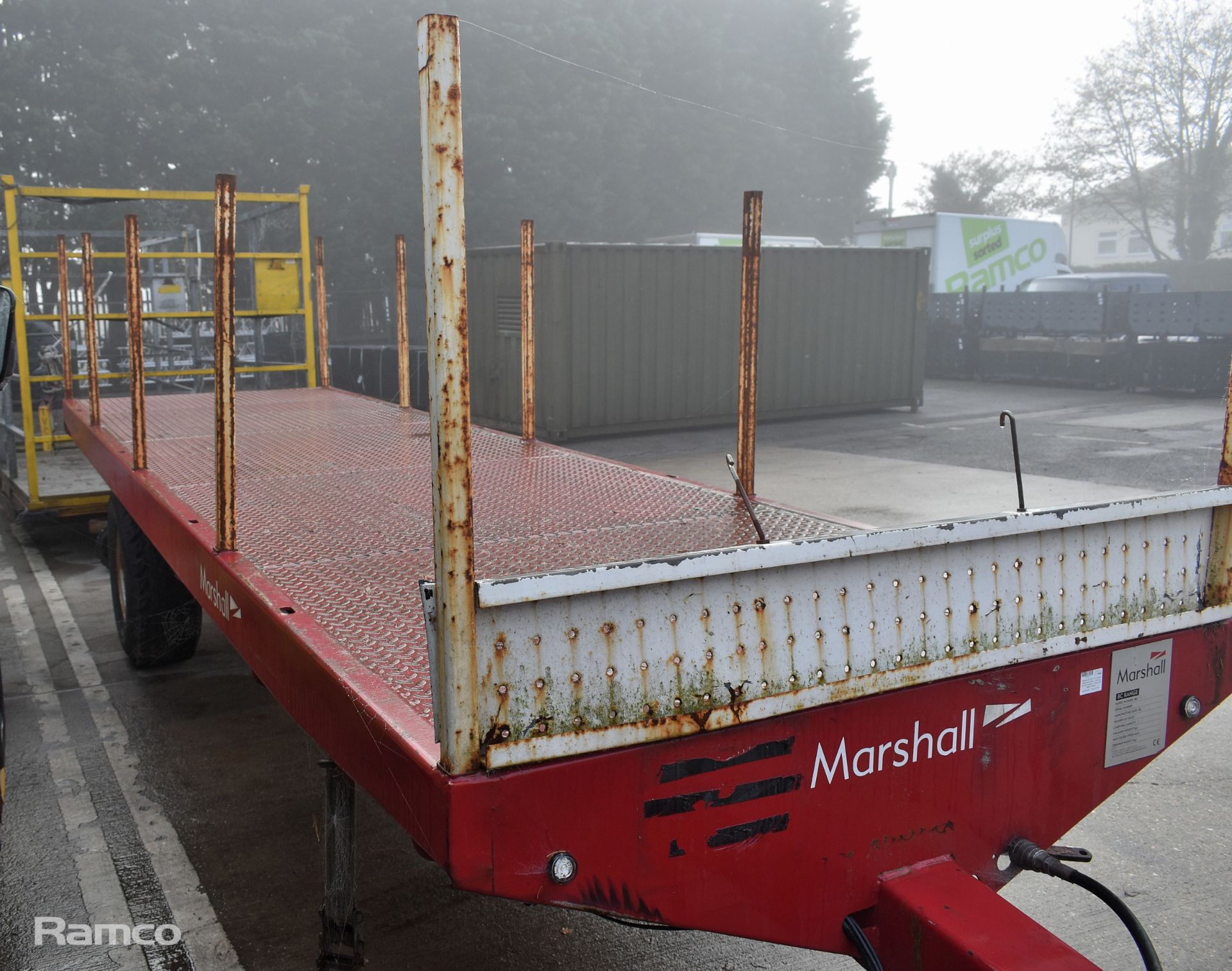 Marshall BC18N 2019 single axle flatbed trailer - 5000kg carrying capacity - serial number 107531 - Image 10 of 12