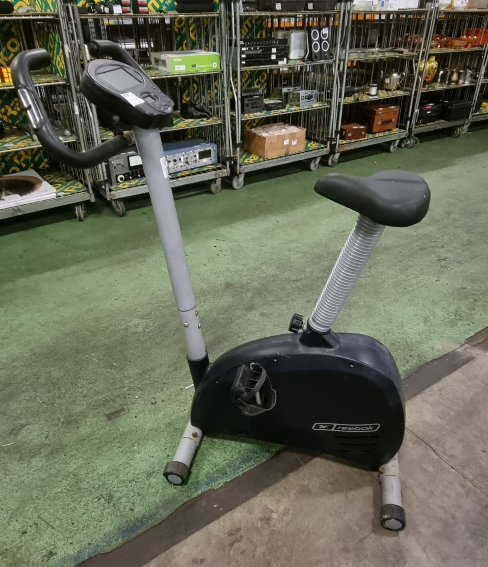 Reebok upright static bike - L 1000 x W 600 x H 1350mm