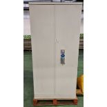 Metal double door fire cabinet - no key - W 930 x D 560 x H 1950 mm