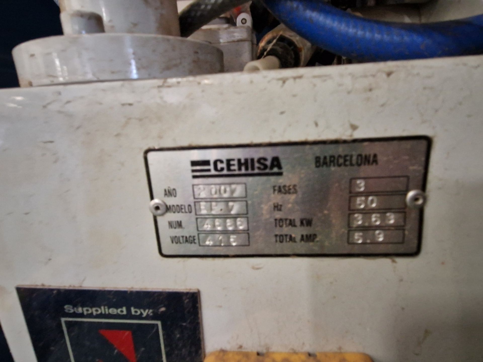 Cehisa Rapid EP-7 edgebanding machine - YOM 2007 - serial 4686 - 415V - 3 phase - 3.63kW - 5.9A - Image 14 of 14