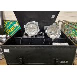 6x Showtec Par 56 silver short nose fresnel spotlights with lamp and gel frame - 500 watt max in car