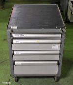 Mobile 4 drawer cabinet - W 490 x D 650 x H 670mm