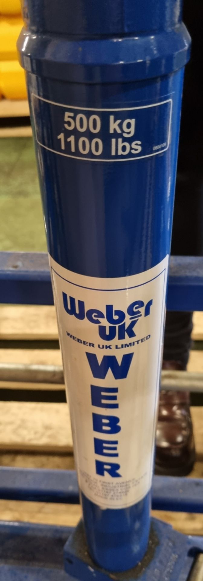 Weber UK WT500FLEX hydraulic wheel moving trolley - capacity: 500kg - Bild 5 aus 6