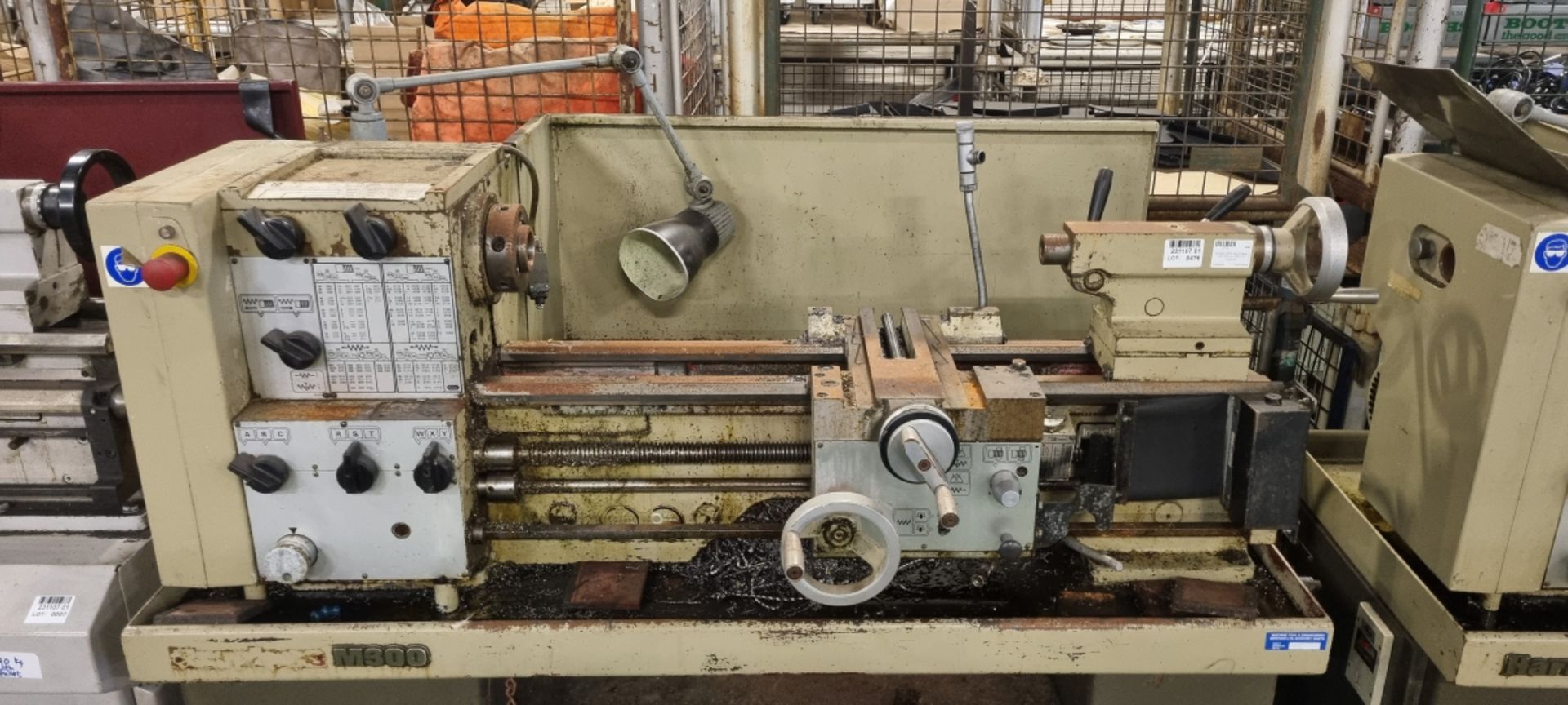 Harrison M300 bench lathe - W 1700 x D 1900 x H 1250mm - tailstock - Image 3 of 8