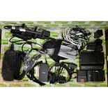 Photography spares, microphone covers, camera battery chargers & headphones