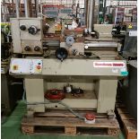 Harrison M250 bench lathe - W 1650 x D 1900 x H 1200mm - 3 Jaw chuck, 4 Jaw chuck, back plate, tails